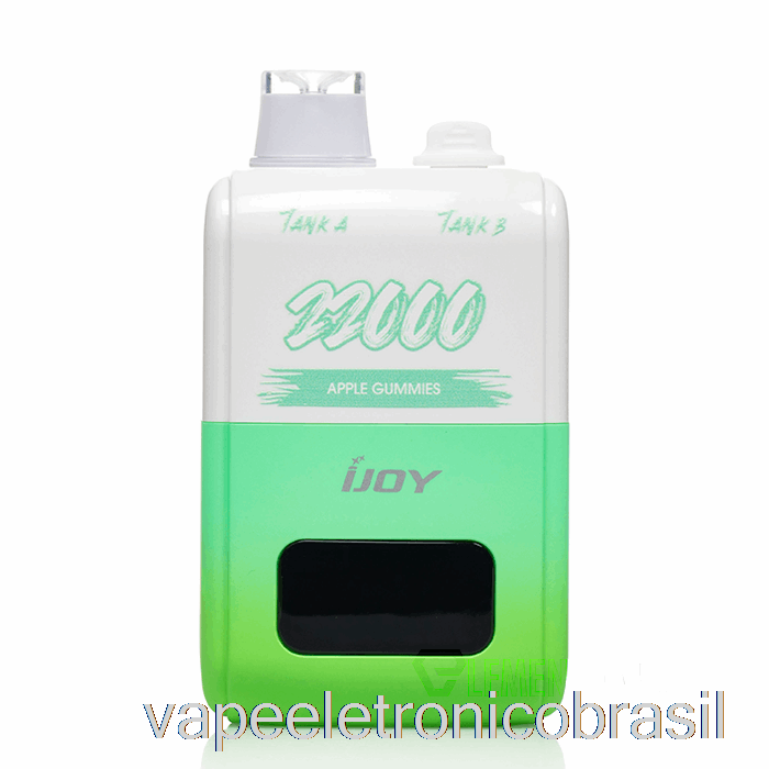 Vape Eletronico Ijoy Sd22000 Gomas De Maçã Descartáveis